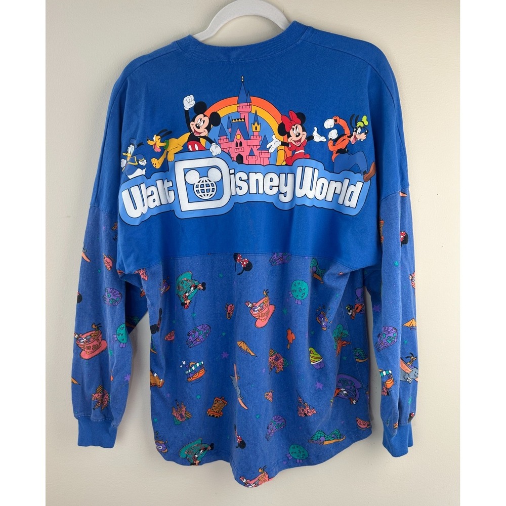 Walt Disney World Play in the Park Mickey & Friends Spirit Jersey Blue Unisex M - Picture 2 of 12
